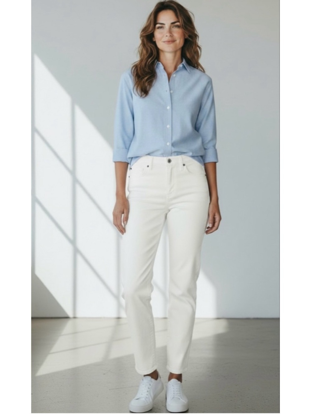 Current Elliott The Boyfriend Sugar Denim Jeans White Size 27